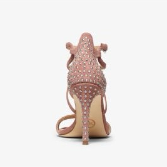 Michael Kors Blush Strappy Heels with Studs - Picture 2 of 3